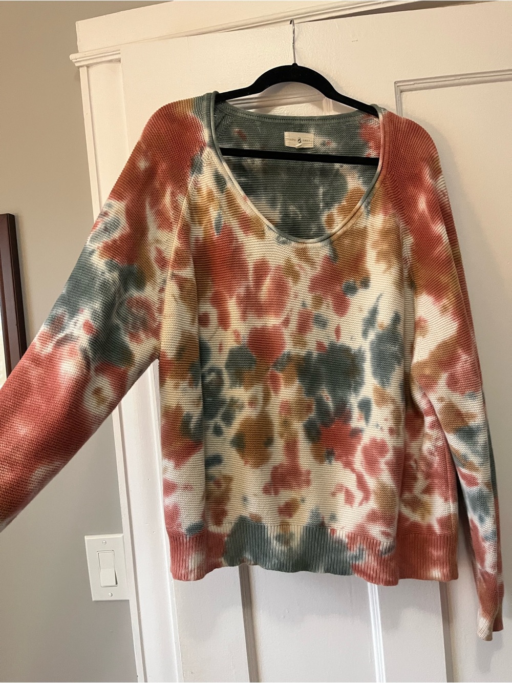 Tie-Dye Waffle Knit Sweater - Lou & Grey